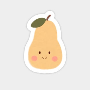 Yellow  Pear Cutie Illustraion Sticker